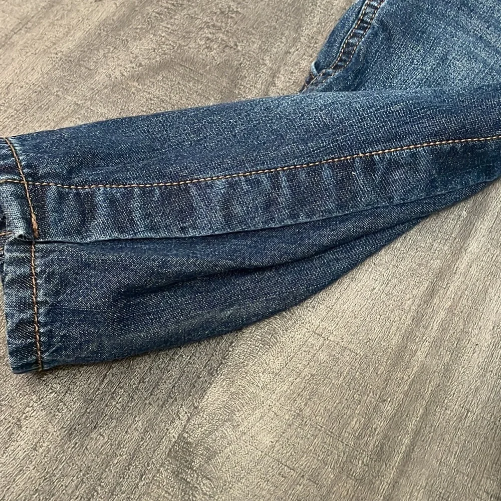 Oshkosh B'gosh Boy Blue Jean Bib Overalls 12-18 months lined flannel NEW